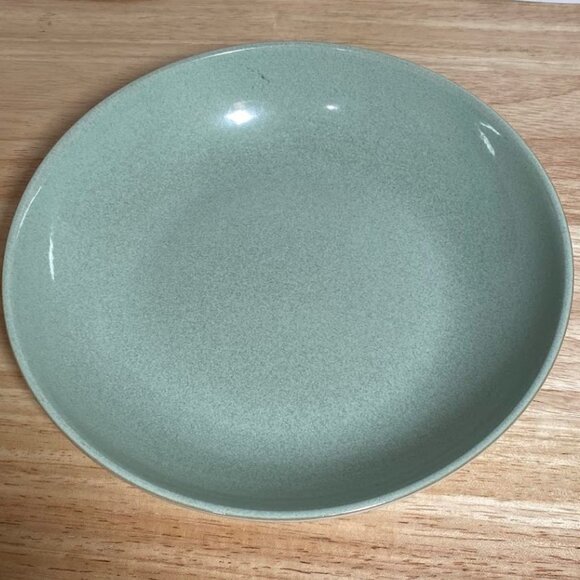 DENBY-LANGLEY Green Individual Pasta Bowl - Celadon Inside, Cream Back Side - Picture 1 of 4
